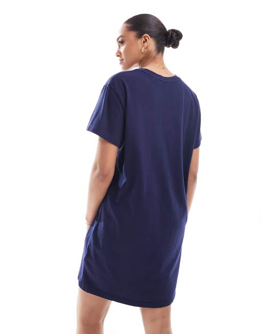 Polo Ralph Lauren Sport Capsule jersey t-shirt dress with logo in navy |  ASOS