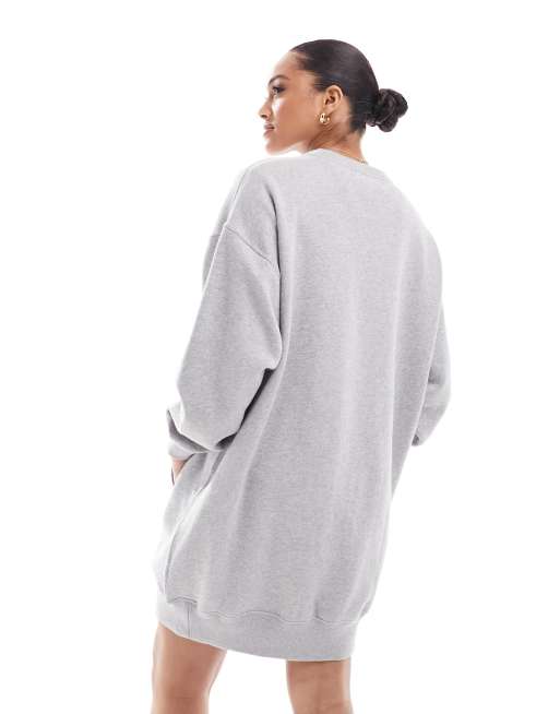 Polo Ralph Lauren Sport Capsule jumper dress with logo in grey | ASOS