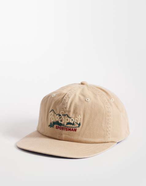 Polo Ralph Lauren Sport Capsule logo baseball cap in vintage khaki - view 1