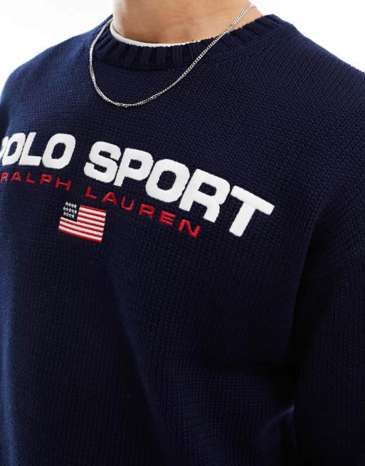 Polo Ralph Lauren classic logo crew neck sweater, ASOS