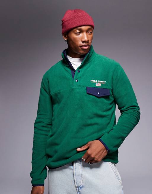 Polo Ralph Lauren Sport Capsule logo fleece in green