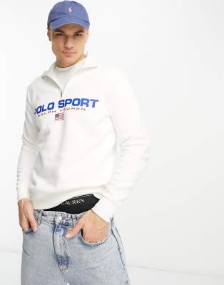 Polo sport best sale quarter zip grey