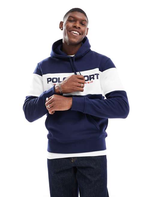 Polo sport navy hoodie sale