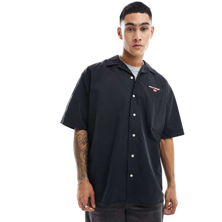 Ralph lauren black short sleeve shirt store