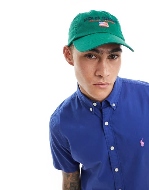 Polo Ralph Lauren Sport Capsule Logo Twill Baseball Cap in Mid Green