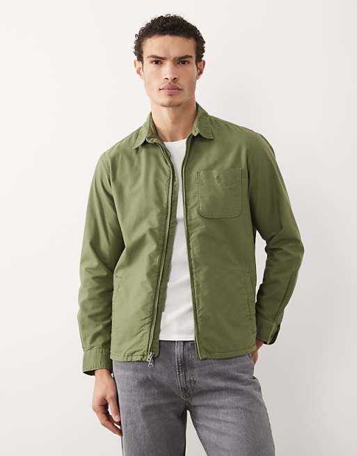 Polo Ralph Lauren Sport capsule long sleeve zip up shirt in khaki