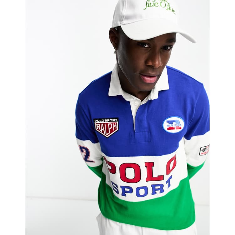 【数量限定】 sport Lauren Ralph Polo capsule rugby block color racing トップス