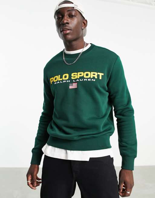 Polo Ralph Lauren Sport capsule retro flag logo sweatshirt in