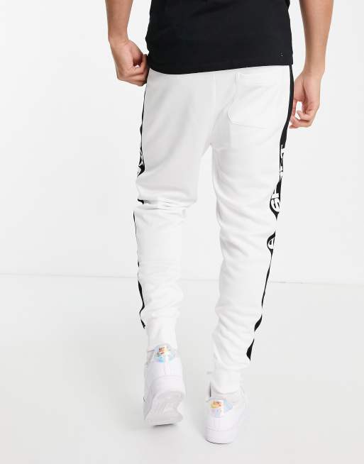 White polo online joggers