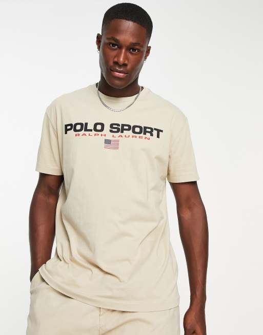 Polo Ralph Lauren Sport capsule retro logo t shirt classic fit in