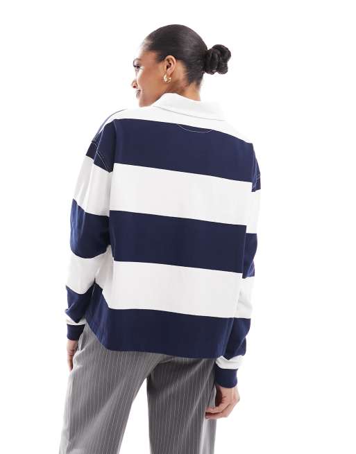 Polo Ralph Lauren Sport Capsule rugby polo shirt with logo in navy