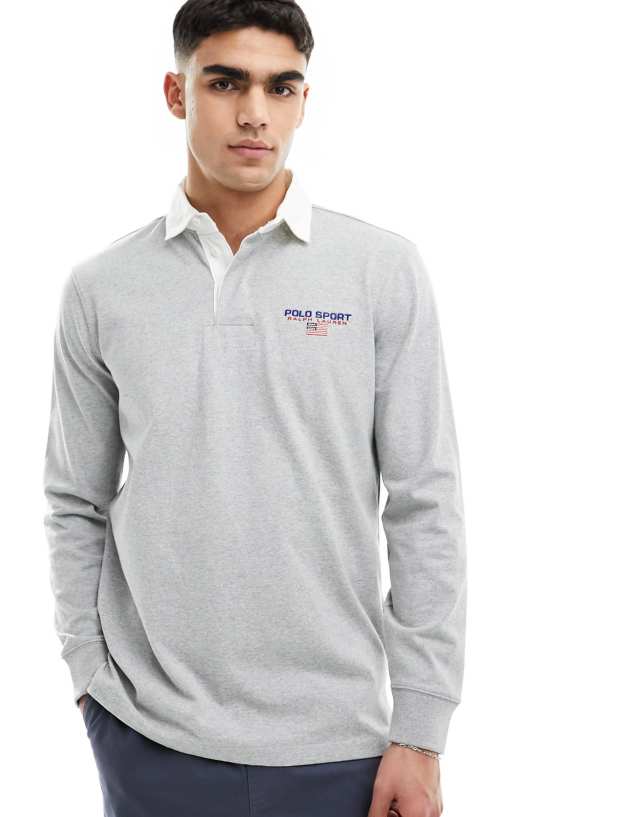 Polo Ralph Lauren - sport capsule rugby shirt in grey