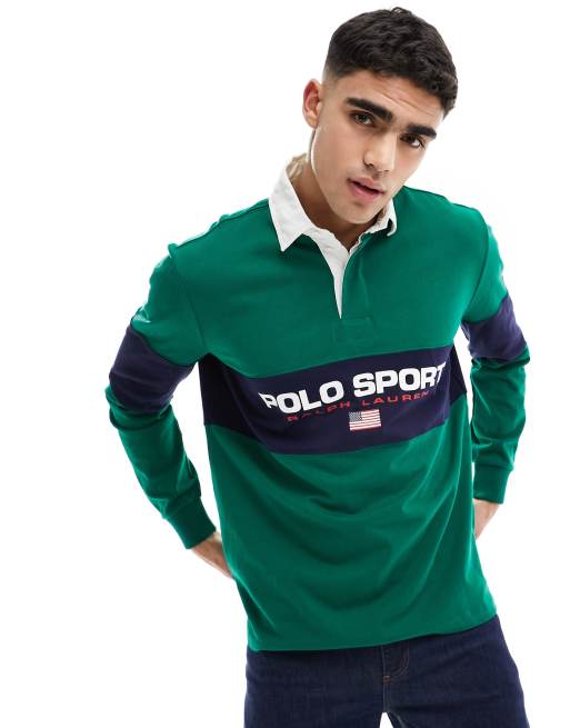 Polo Ralph Lauren - Sport Capsule - Rugbyshirt in groen