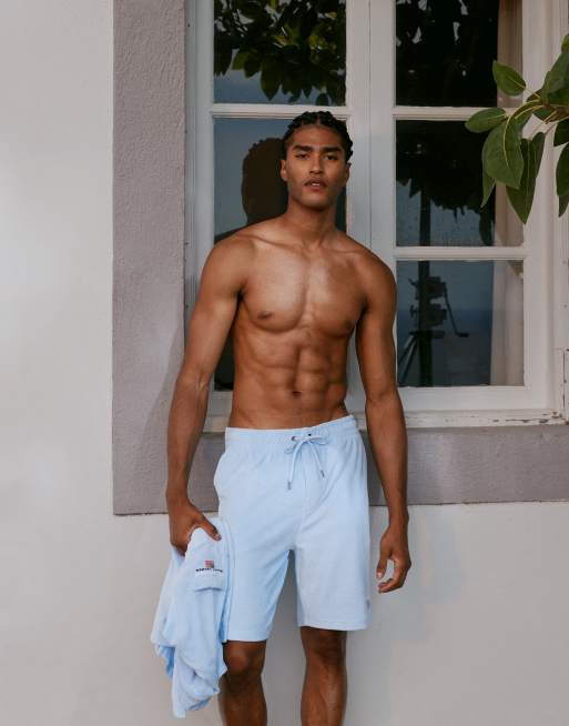 Polo Ralph Lauren - Sport Capsule - Short d'ensemble unisexe en coton éponge léger avec petit logo - Bleu clair