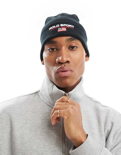 Polo Ralph Lauren – Sport Capsule – Svart, stickad mössa med logga - view 1