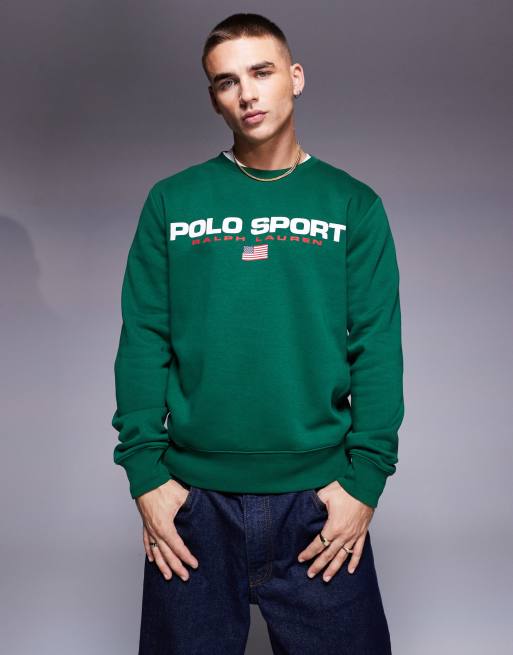 Polo green sweatshirt best sale