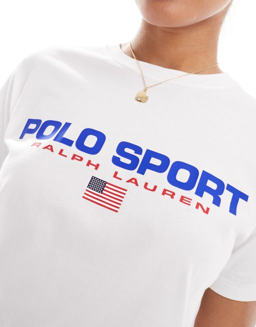 Polo Ralph Lauren Sport Capsule t shirt with chest logo in white
