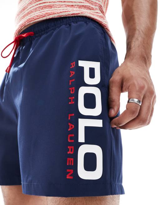 Polo Ralph Lauren - Sport Capsule Traveler - Short de bain à logo - Bleu marine, 2 de 4