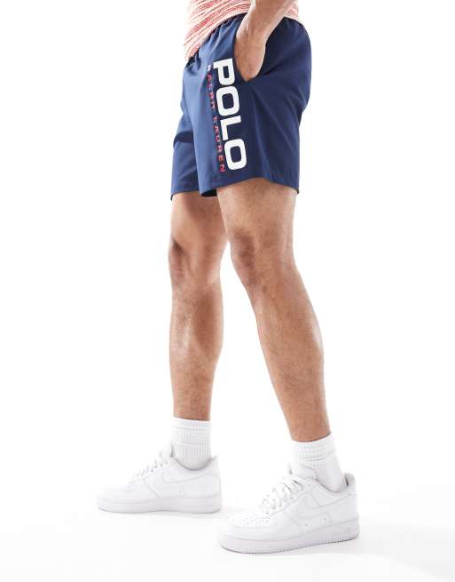 Polo Ralph Lauren - Sport Capsule Traveler - Short de bain à logo - Bleu marine, 4 de 4