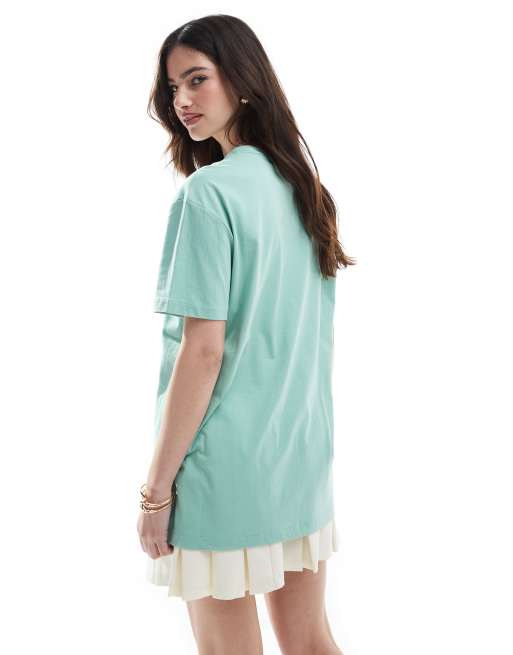 Polo Ralph Lauren Sport capsule unisex large chest flag logo t-shirt classic oversized fit in light green, 2 of 4