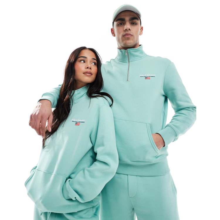 Polo Ralph Lauren Half Zip Sweatshirt - S - Etsy