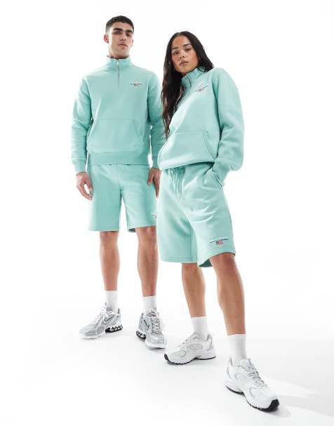 Polo Ralph Lauren Sport capsule unisex small logo sweat shorts in light green (part of a set) - view 1