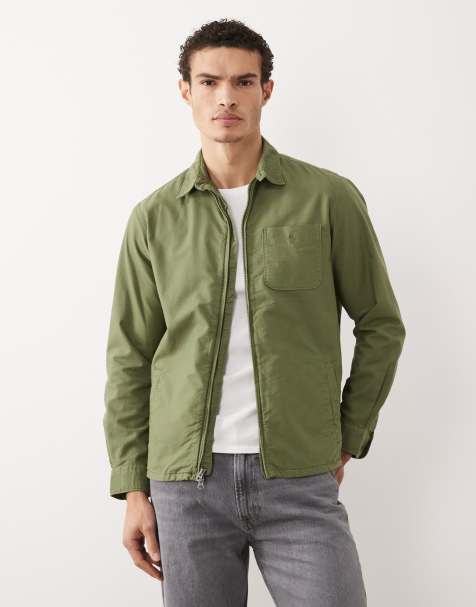 Polo Ralph Lauren – Sport Capsule – Zapinana na zamek koszula z długimi rękawami w kolorze khaki - view 1