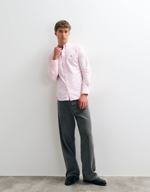 Polo Ralph Lauren Sport Custom Fit Oxford-Hemd in Hellrosa, 2 von 5