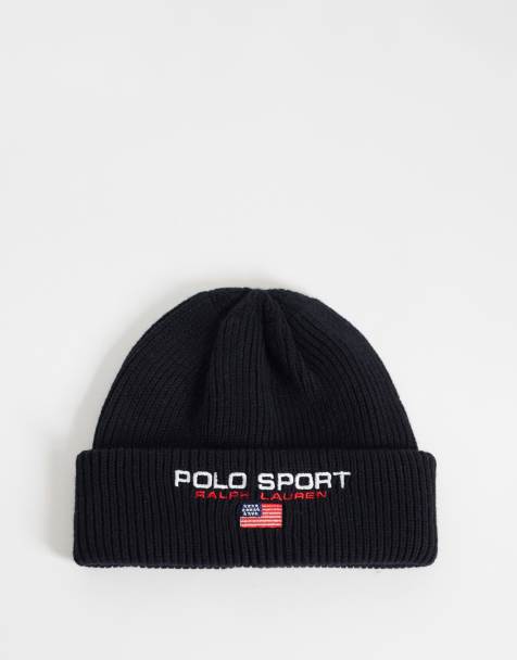 Polo Ralph Lauren sport czapka beanie z logo w czerni - view 1