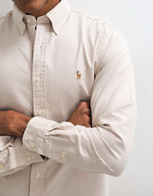 Polo Ralph Lauren Sport Hemd mit Icon-Logo in weiß, 5 von 5