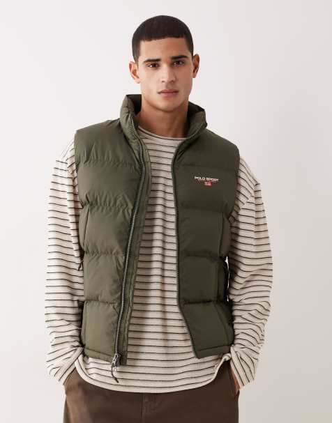 Polo Ralph Lauren – Sport – Ocieplany bezrękawnik w zielonym odcieniu khaki - view 1