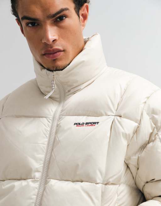 Polo Ralph Lauren sport pufferjack in gebroken wit, 3 van 5