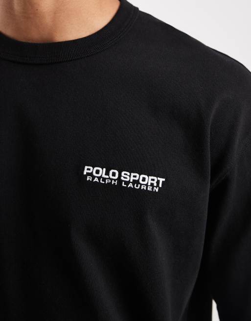Polo Ralph Lauren Sport relaxed fit back print t-shirt in black