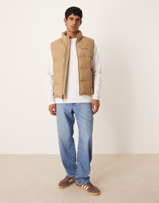 Polo Ralph Lauren – Sport – Steppweste in Khaki-Beige mit Flaggenlogo und isolierender Wattierung, 2 von 5
