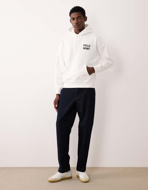 Polo Ralph Lauren - Sport - Sweat à capuche décontracté imprimé dans le dos - Blanc, 2 de 5