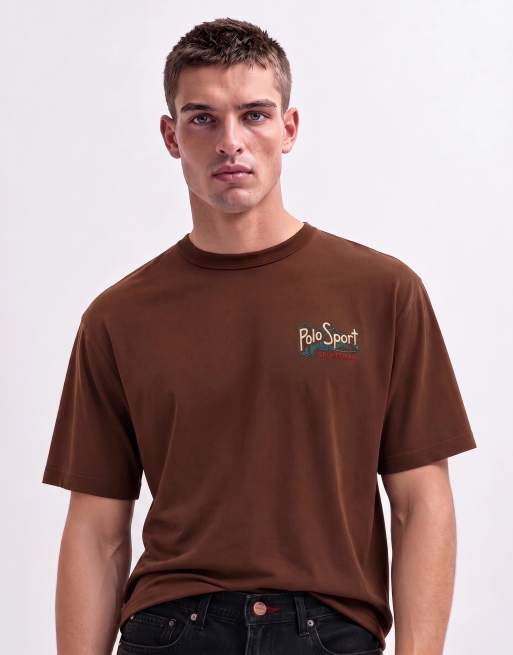 Polo Ralph Lauren Sport t-shirt coupe relaxed marron, 7 de 10