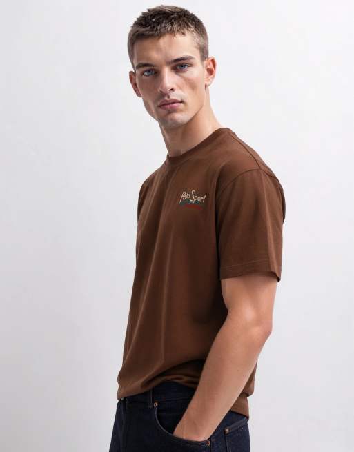 Polo Ralph Lauren Sport t-shirt coupe relaxed marron, 9 de 10