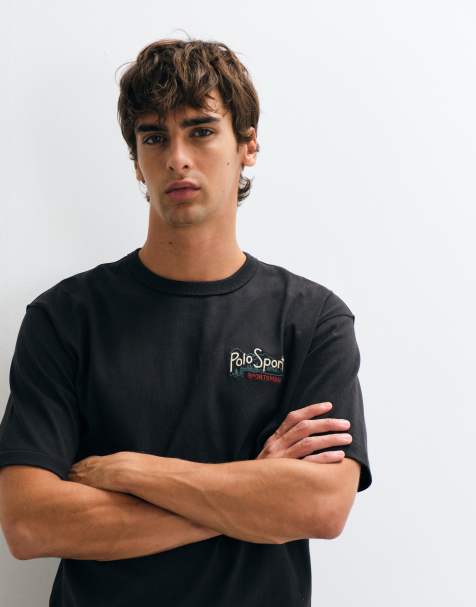 Polo Ralph Lauren Sport t-shirt i svart med avslappnad passform - view 1