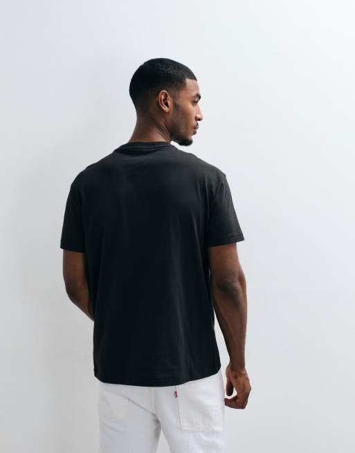 Polo Ralph Lauren Sport T-shirt nera slavata, 5 di 5