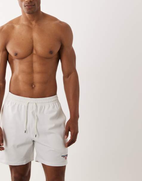 Polo Ralph Lauren - Sports Capsule - Short de bain à logo drapeau - Noir polo - view 1