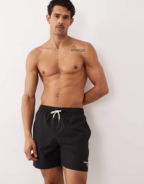 Polo Ralph Lauren - Sports Capsule - Sorte badebukser med flaglogo - view 1