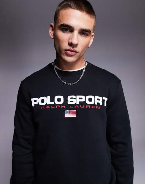 Polo Ralph Lauren - Sports Capsule - Sweat ras de cou à logo - Noir - view 1