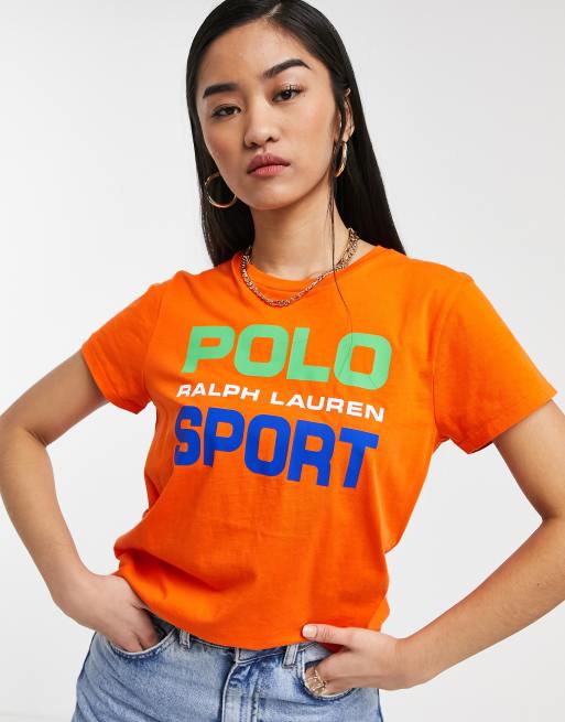 Polo ralph lauren t shirt orange sale