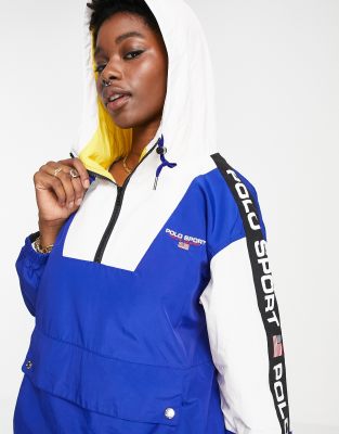 polo sport color block windbreaker jacket