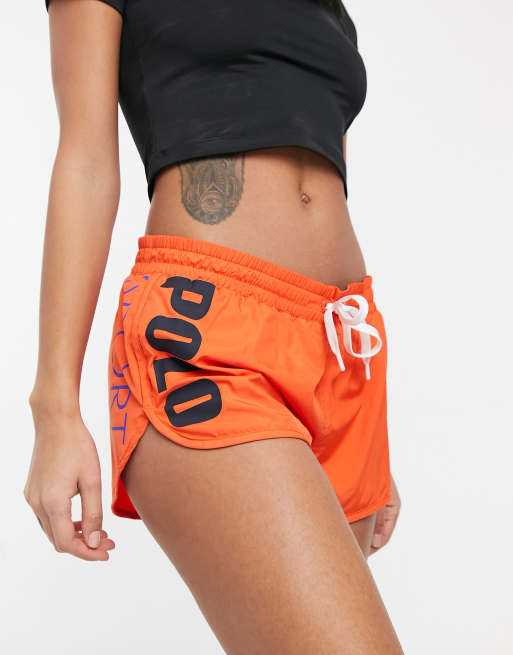 Polo Ralph Lauren - Sports - Pantaloncini con logo sulla gamba, colore arancione