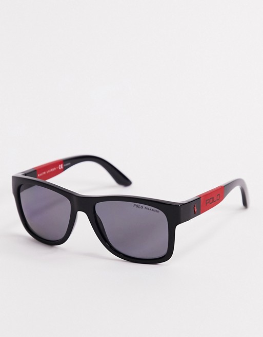 Polo Ralph Lauren square black sunglasses OPH4162