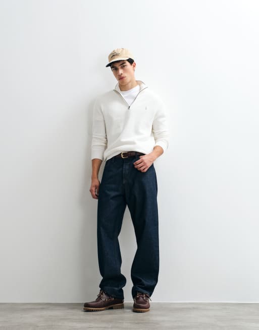 Polo Ralph Lauren standard fit half-zip sweater in white, 3 of 5