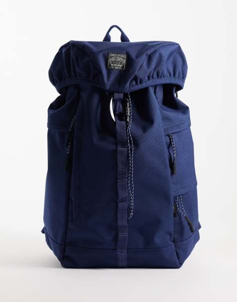 Polo Ralph Lauren - Stor marineblå rygsæk i kanvas - view 1