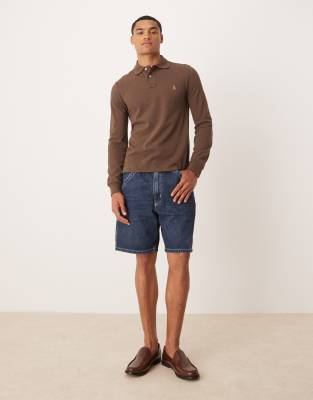 Polo Ralph Lauren straight fit carpenter denim shorts in mid wash - view 1