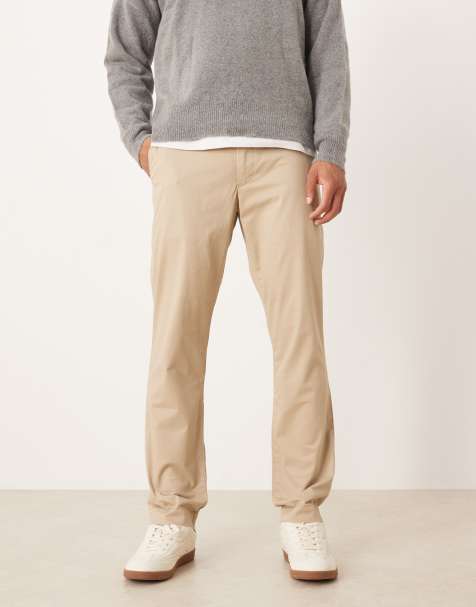 Polo Ralph Lauren straight fit flat front stretch twill chinos in khaki beige - view 1